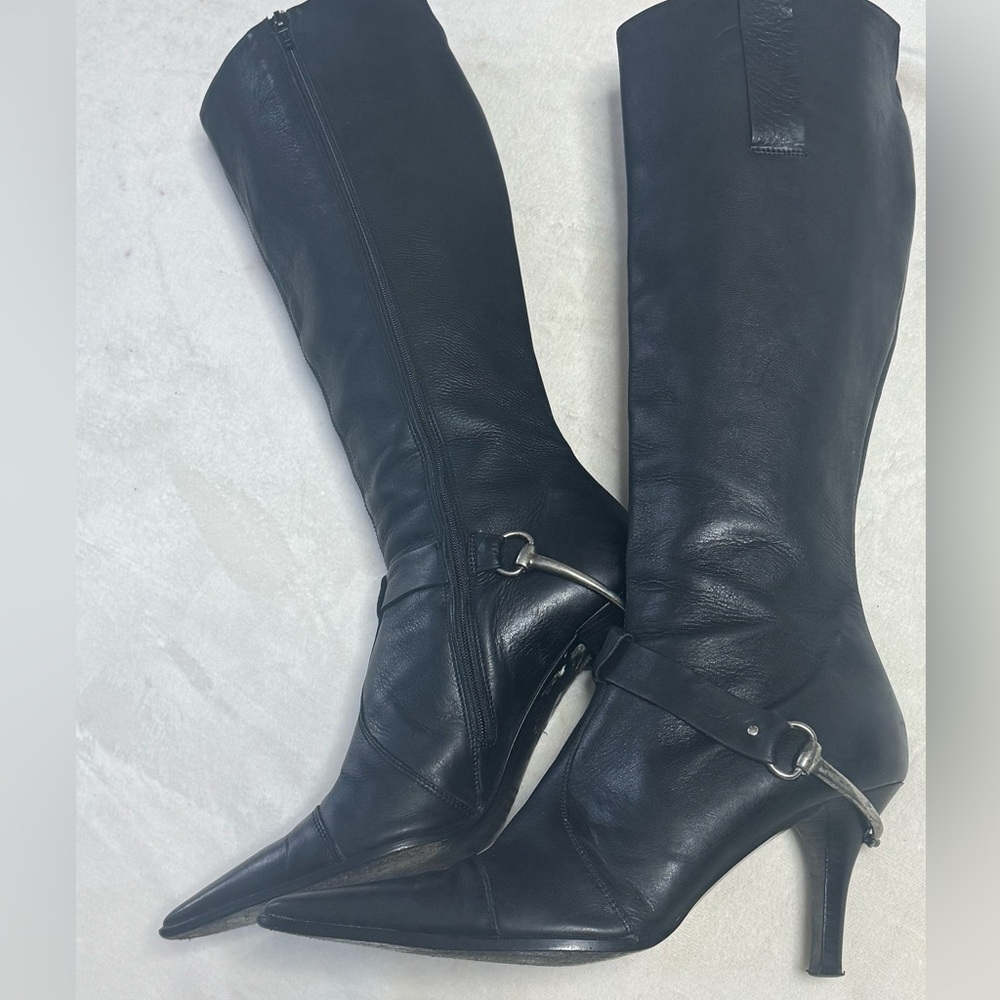 Western Style Knee High Boots - Picture 10 of 12